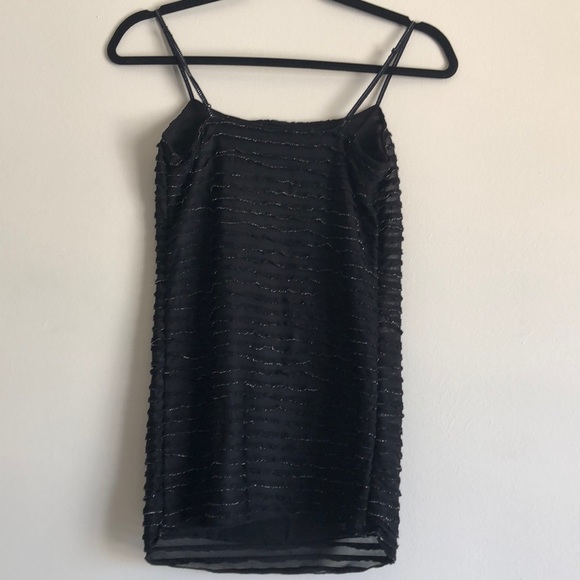 Free People tank top with silver metallic detail! - Picture 4 of 4